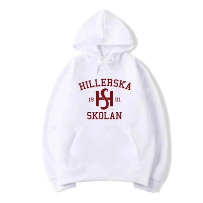 Collegiate Graphic Hoodie with Minimalist Streetwear Design and Relaxed Fit