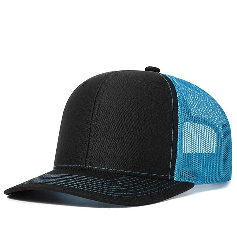 Unisex Breathable Trucker Baseball Cap with Mesh Back for Casual Outdoor Everyday Wear