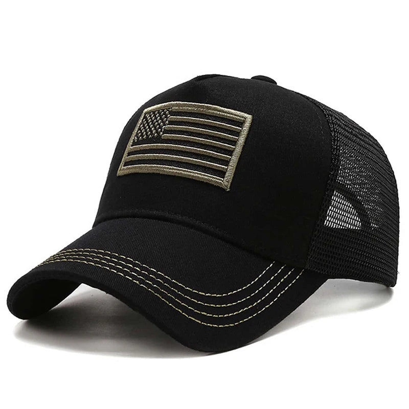 Unisex Breathable Mesh Baseball Cap with Embroidered Patch for Casual Outdoor Everyday Wear