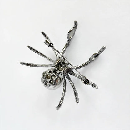 Alternative Statement Spider Brooch Pin with Modern Artistic Insect Design