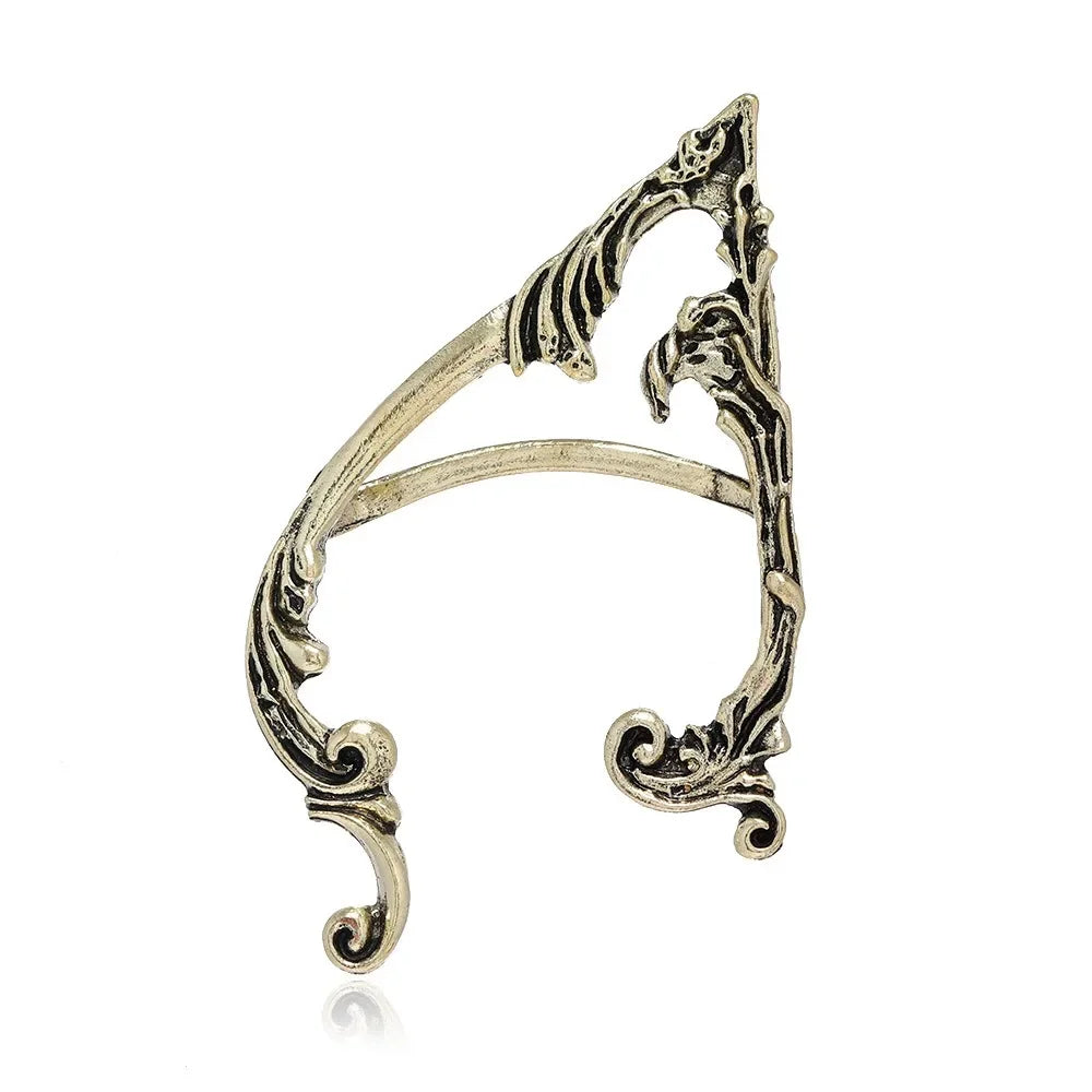 Dark Elf Ear Cuff Statement Earring for Gothic Alternative Fashion Styling