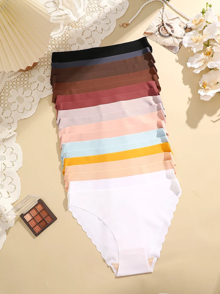 20-Piece Seamless Wave-Edge Panty Set in Assorted Colors