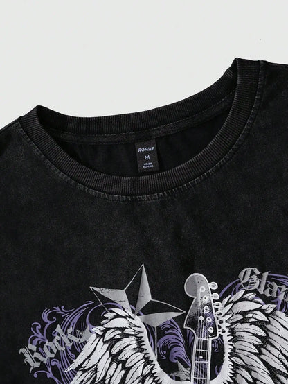 Distressed Cotton Sleeveless Tank Top with Minimalist Alternative Streetwear Punk Fashion Details