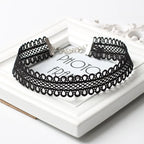 Vintage Floral Lace Gothic Choker Necklace for Dark Feminine Styling