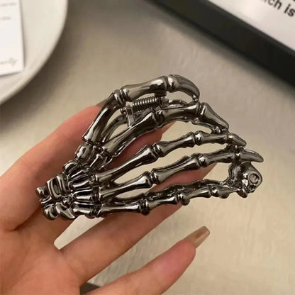 Skull Hair Claw Clip Gothic Y2K Alternative Statement Fashion Accessory