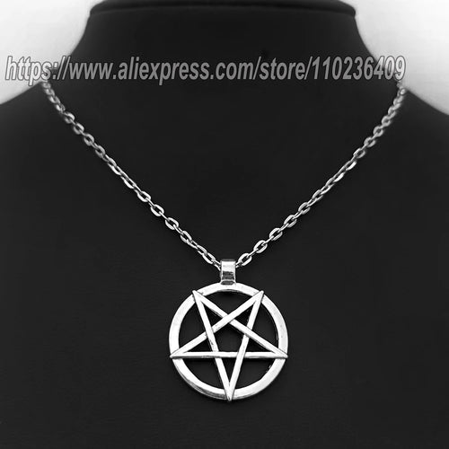 Alternative Inverted Star Pendant Necklace for Gothic Punk and Dark Fashion Styling