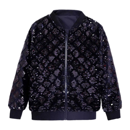 Men's Reflective Pattern Zip-Up Streetwear Bomber Jacket with Textured Finish