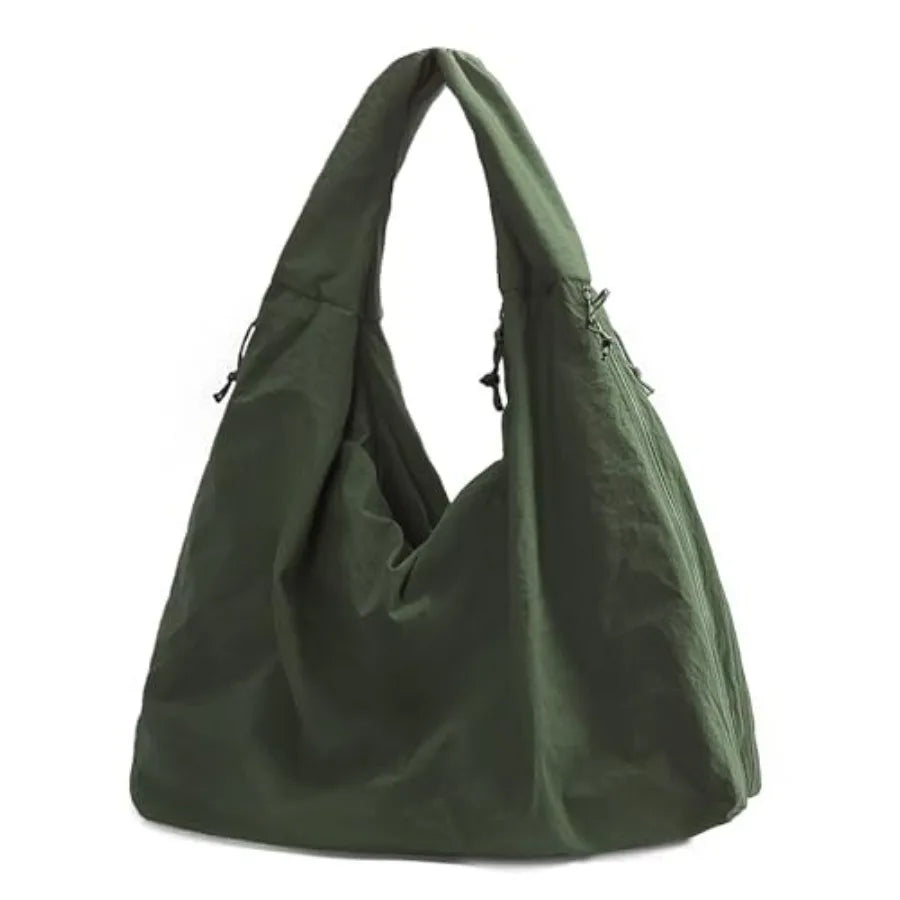Oversized Crescent Hobo Tote Bag with Soft Slouchy Everyday Design