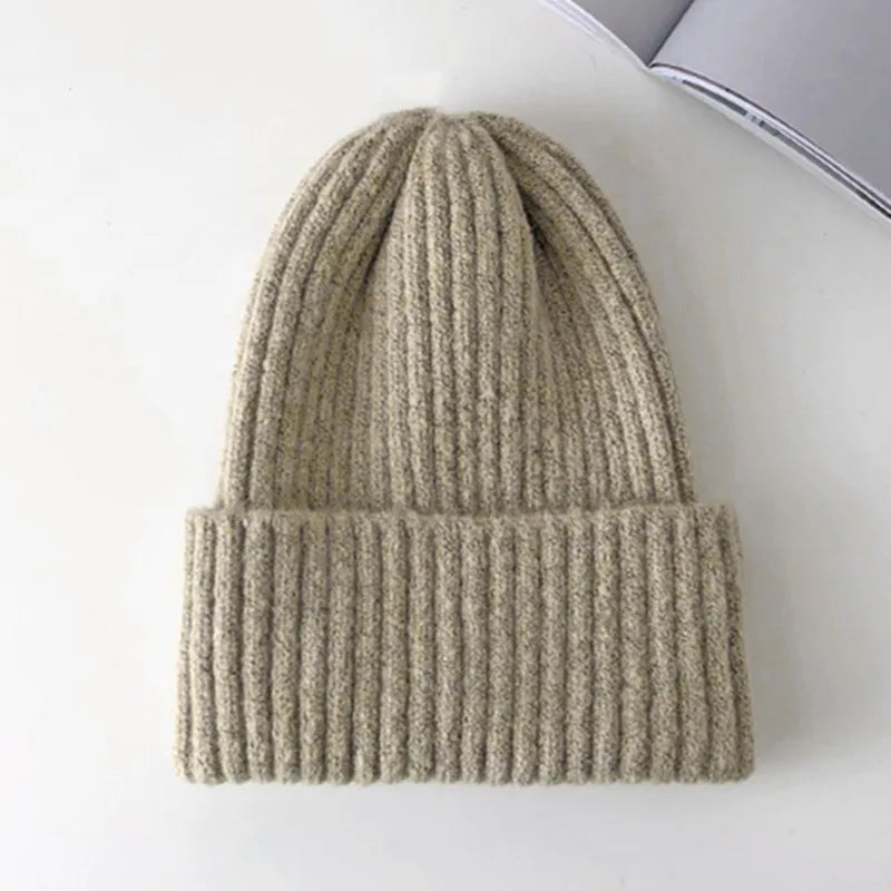 Soft Acrylic Ribbed Knit Beanie for Everyday Casual Streetwear Winter Fashion and Comfort