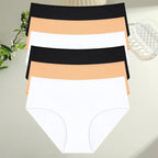 Six-Piece Classic Cotton Blend Mid-Rise Brief Set in Essential Neutrals