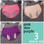 Five-Piece High-Waisted Absorbent Menstrual Brief Set