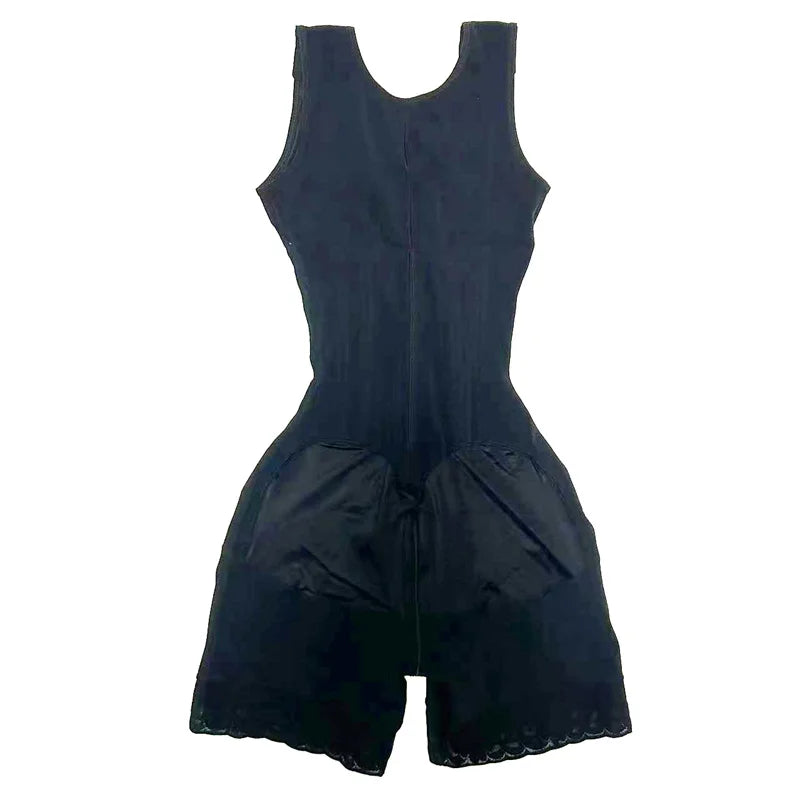 Structured Wide-Strap Shaping Bodysuit with Dual Front Closure