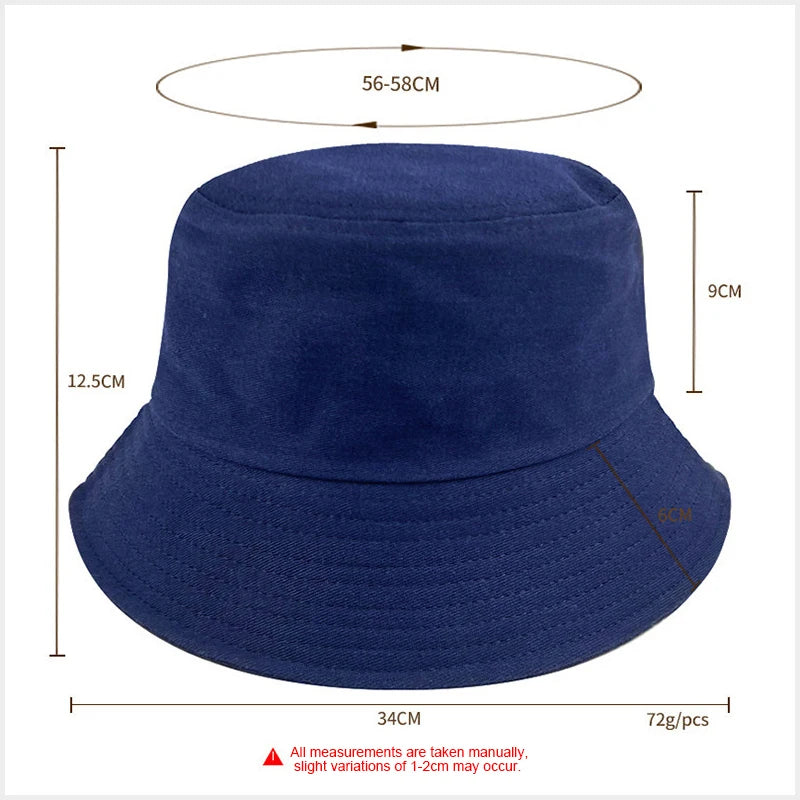 Unisex Cotton Bucket Hat with Classic Dome Design for Casual Summer Everyday Wear