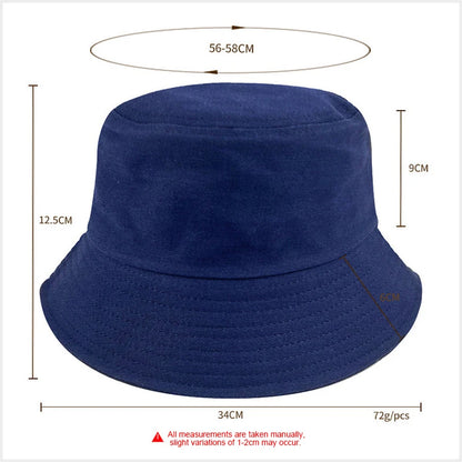 Unisex Cotton Bucket Hat with Classic Dome Design for Casual Summer Everyday Wear