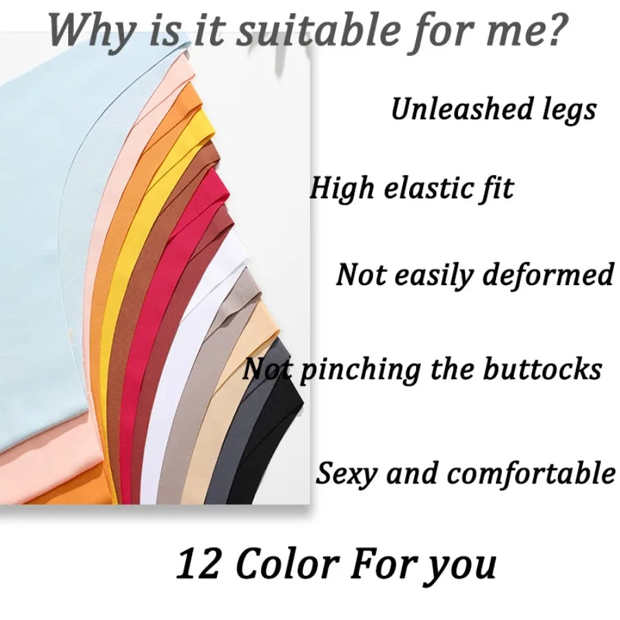 5-Piece Women’s Seamless Low-Rise Brazilian Briefs Set with Colorful Striped Details, Smooth Silhouette and Assorted Designs