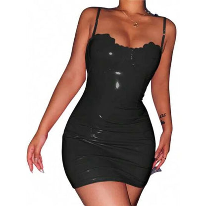 Minimalist Bodycon Mini Dress with Dark Alternative Streetwear Style