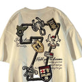 High Street Graphic Streetwear T-Shirt With Casual Cotton Blend Design
