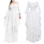 Flowing Layered Maxi Dress With Soft Volume And Statement Sleeves