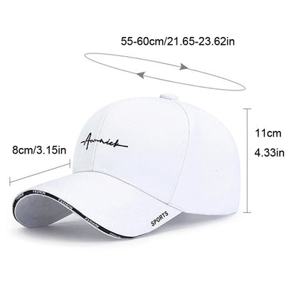 Unisex Adjustable Baseball Cap with Minimal Embroidered Detail for Casual Everyday Streetwear Style