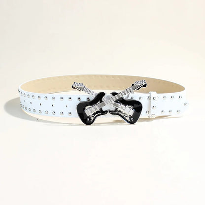 Guitar Accent Waist Belt for Gothic Punk Y2K Alternative Fashion