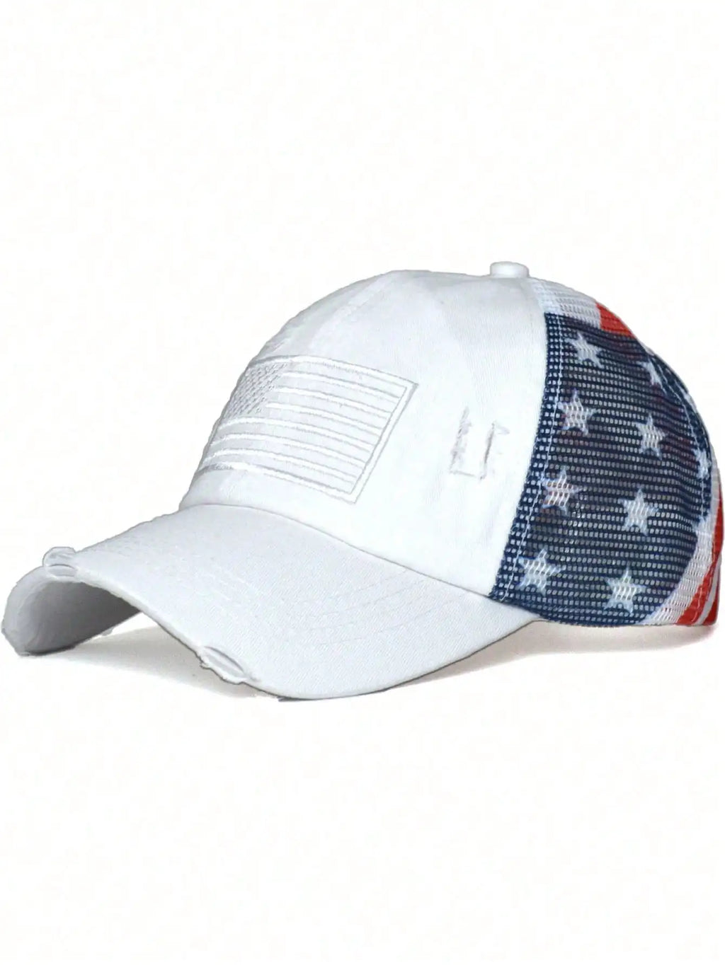 Unisex Mesh Baseball Cap with Embroidered Graphic Patch for Casual Outdoor Streetwear Style