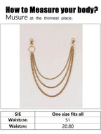 Layered Draped Waist Chain for Dark Feminine and Alternative Styling