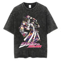 Vintage Anime Goth Motion Graphic Tee with Manga Streetwear Aesthetic