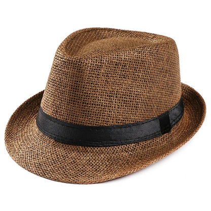 Foldable Wide Brim Straw Visor Hat with Open Top Design for Beach and Summer Travel
