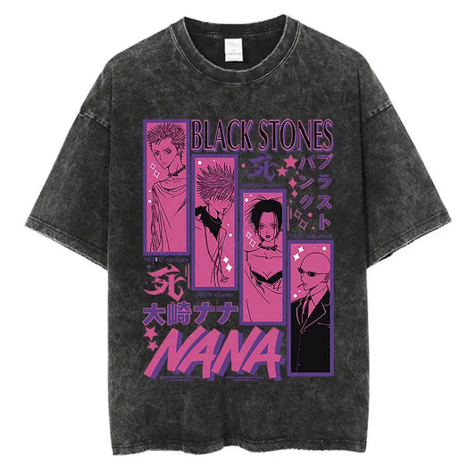 Retro Anime Panel Oversized Goth Streetwear Graphic Manga T-Shirt