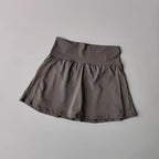 High Waist Active Skort with Built-In Shorts Performance A-Line Design