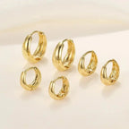 Minimalist Huggie Hoop Earring Set Alternative Everyday Fashion Jewelry