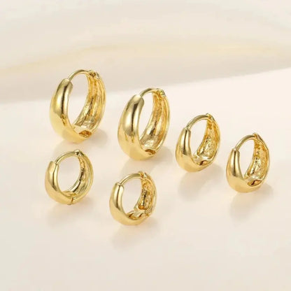 Minimalist Huggie Hoop Earring Set Alternative Everyday Fashion Jewelry