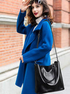 Minimalist Top Handle Tote Satchel Bag with Spacious Everyday Carry Design