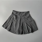 High Waist Athletic Skort with Flared Hem Performance Tennis Styling