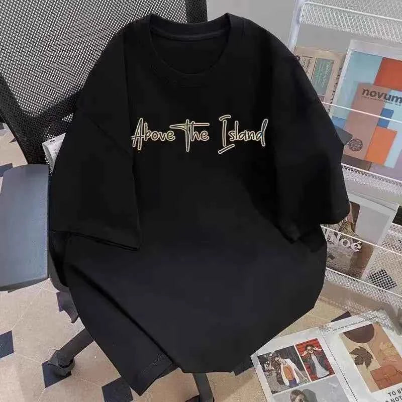 Sketch Duo Anime Graphic Oversized Soft Cotton Casual Streetwear T-Shirt