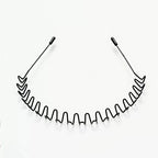 Minimalist Wavy Metal Headband Alternative Streetwear Hair Accessory