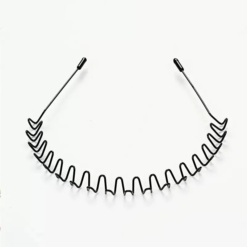 Minimalist Wavy Metal Headband Alternative Streetwear Hair Accessory