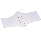 Faux Leather Lace-Up Waist Belt Corset with Wide Structured Design