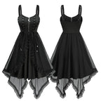 Dark Coquette Corset Mini Dress with Alternative Gothic Streetwear Style