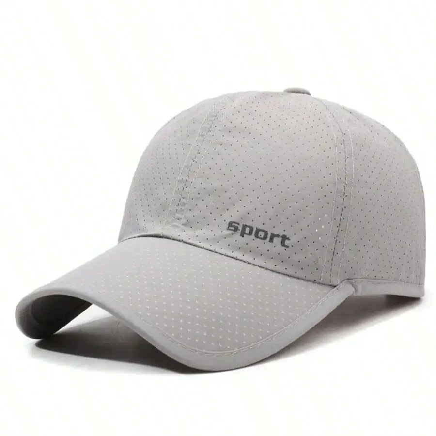 Men's Quick Dry Breathable Baseball Cap with Adjustable Fit for Outdoor Everyday Summer Wear