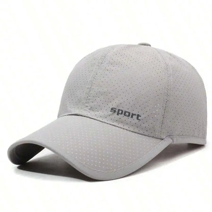 Men's Quick Dry Breathable Baseball Cap with Adjustable Fit for Outdoor Everyday Summer Wear
