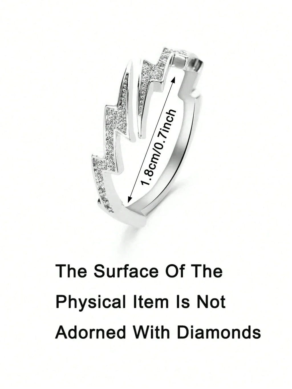 Adjustable Lightning Bolt Ring With Minimalist Punk Statement Aesthetic