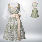 Vintage Floral Cottage Style Midi Dress with Soft Alternative Fashion Aesthetic