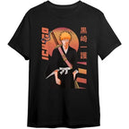 Retro Anime Warrior Oversized Japanese Streetwear Graphic T-Shirt