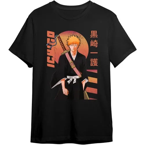 Retro Anime Warrior Oversized Japanese Streetwear Graphic T-Shirt