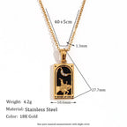 Mystic Card Pendant Necklace for Gothic and Alternative Styling