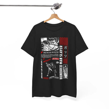 Anime Goth Retro Manga Streetwear Tee with Dark Panel Graphic Design