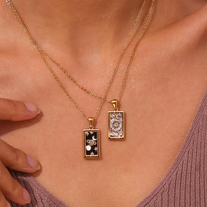 Mystic Card Pendant Necklace for Gothic and Alternative Styling