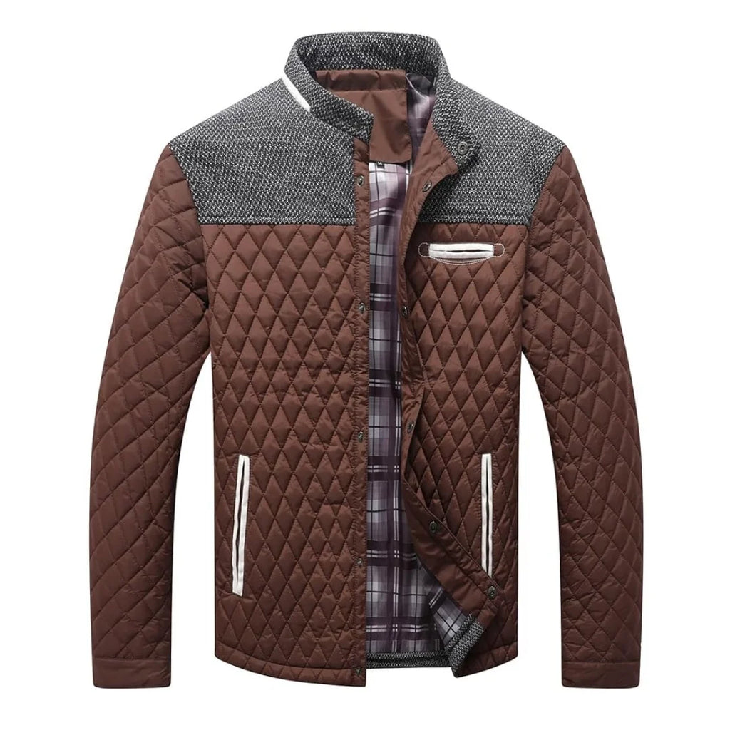 Quilted Lightweight Winter Bomber Jacket with Modern Casual Everyday Styling