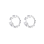 Oversized Twisted Hoop Earrings Alternative Fashion Statement Jewelry